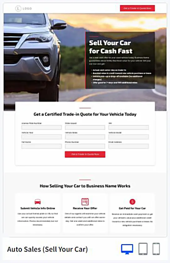 Auto Sales Websites Design