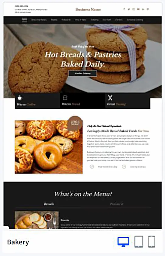 Bakery Websites Design