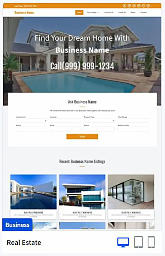 Real Estate Website Design